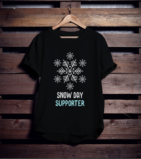 Snowflake Snow Day Supporter Christmas T-Shirt