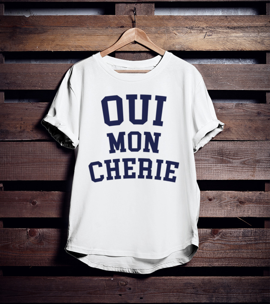 Oui Mon Cherie Retro Varsity T-Shirt