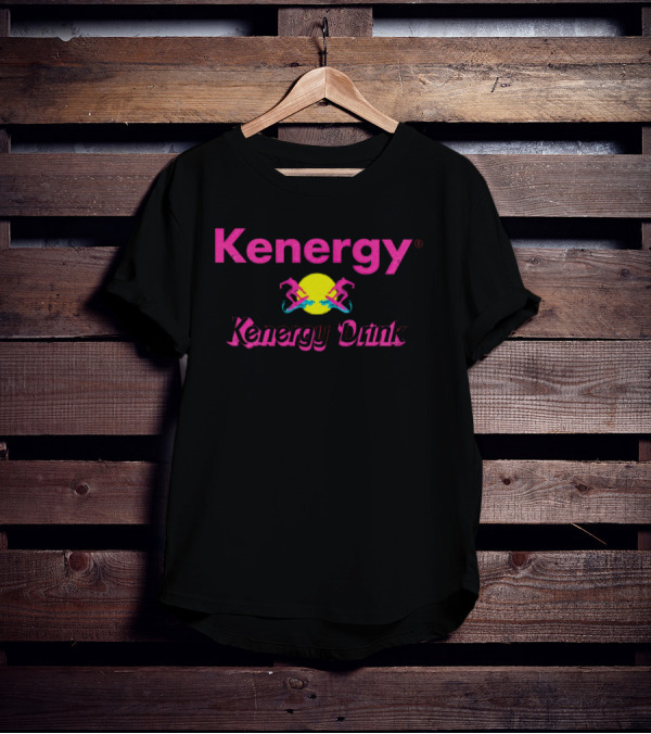 Kenergy Barbie Kenergy Drink Neon Rollerblades Pink Yellow T-Shirt