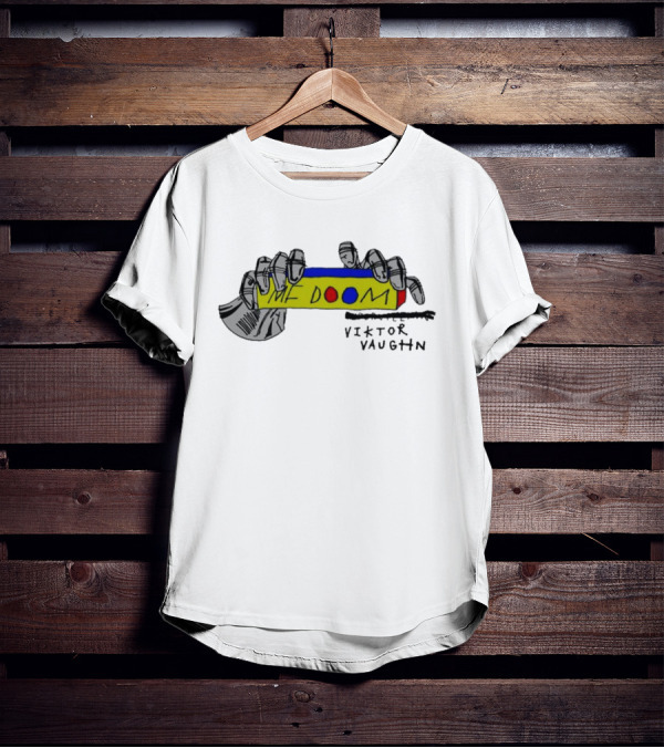 MF Doom Viktor Vaughn Colorful Hand-Drawn T-Shirt