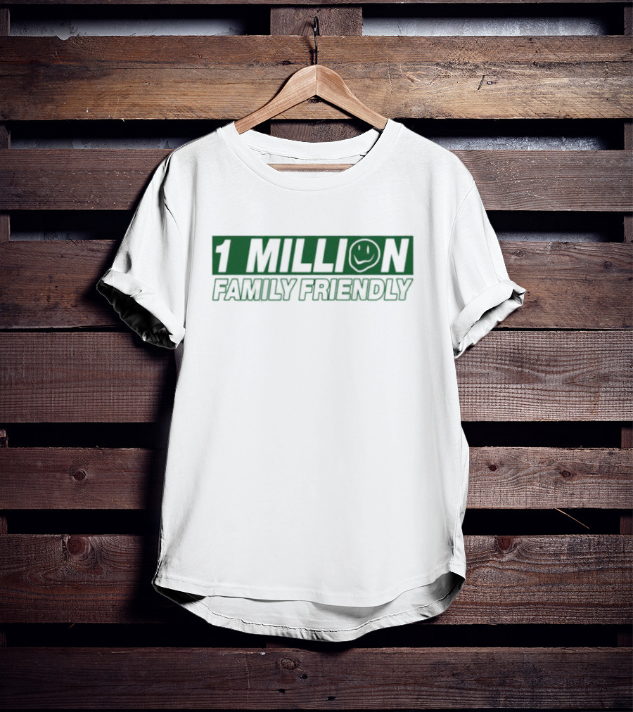 1 Million Family Friendly Smiley Face T-Shirt