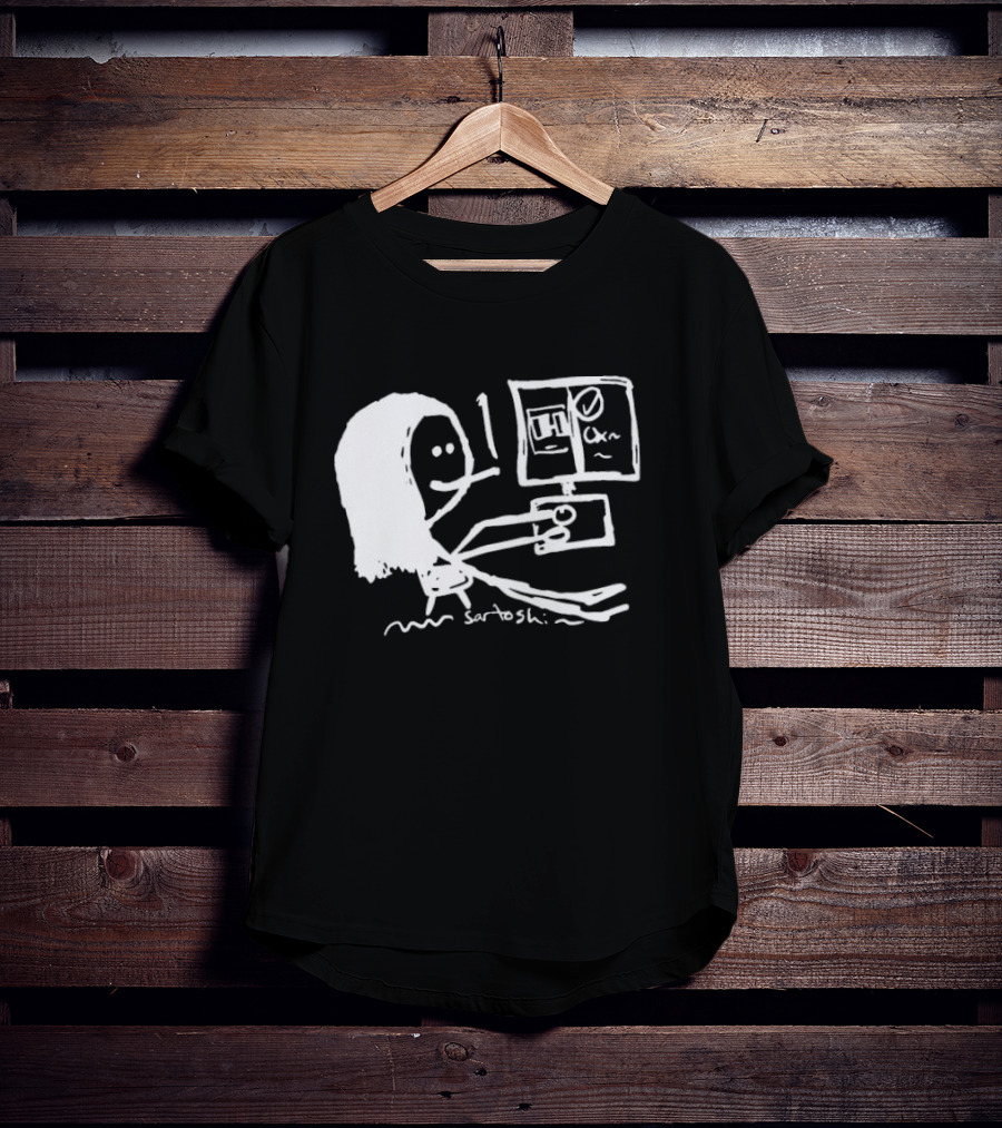 I Have 6 In The Office Stick Figure Computer Drawing Saratoshi T-Shirt