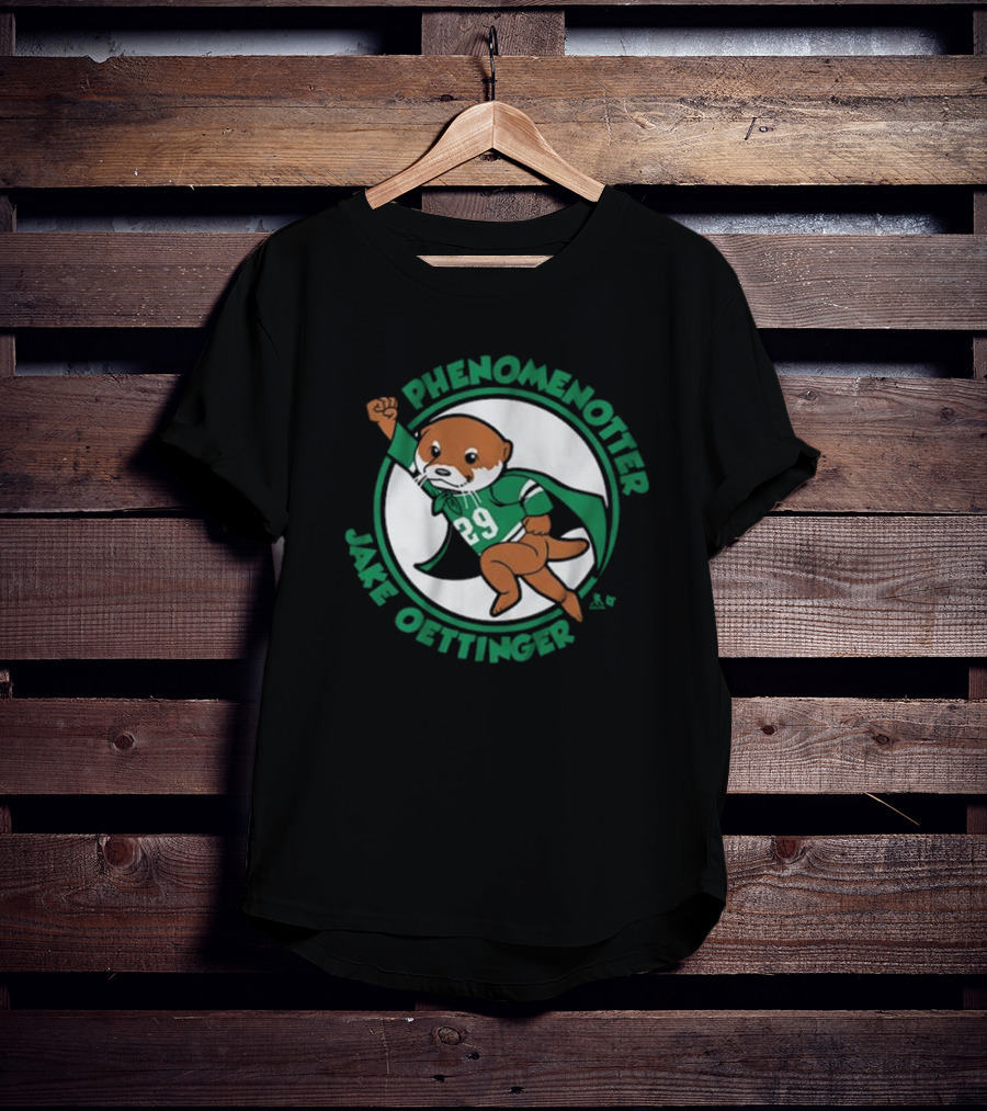 Phenomenotter Jake Oettinger 29 Green Superhero Otter T-Shirt