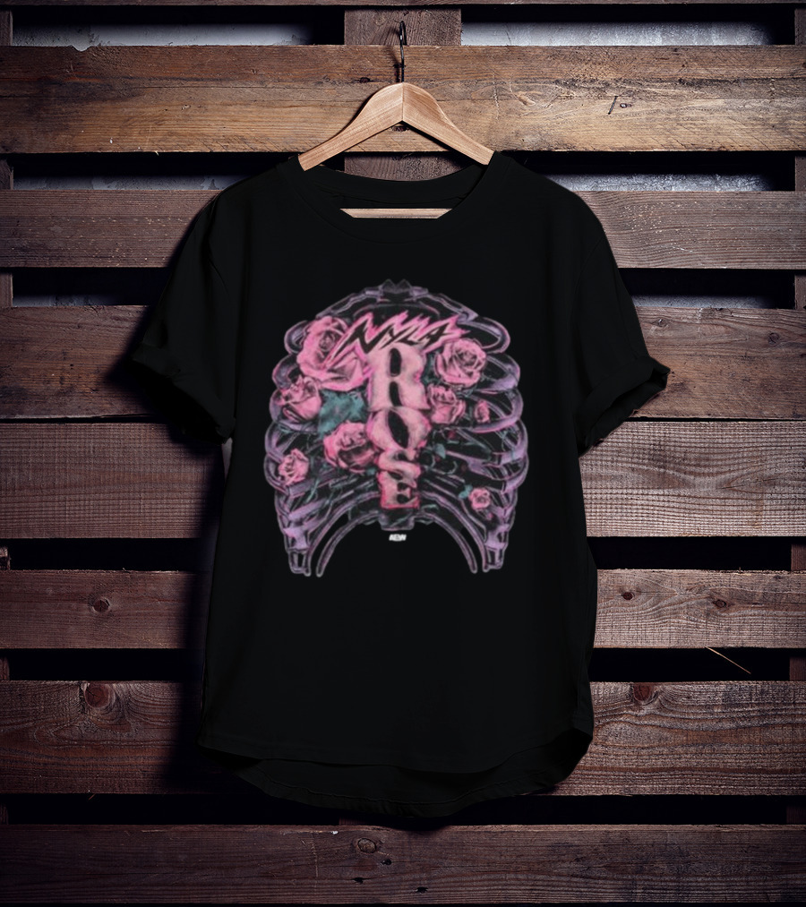 Nyla Rose Ribcage Roses Vibes T-Shirt