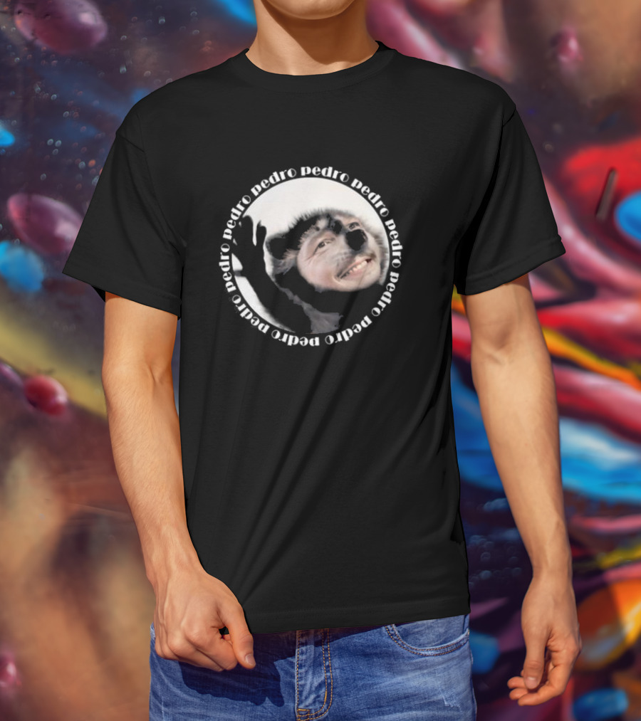 Pedro Raccoon The Irony Closet Iconic Circle T-Shirt