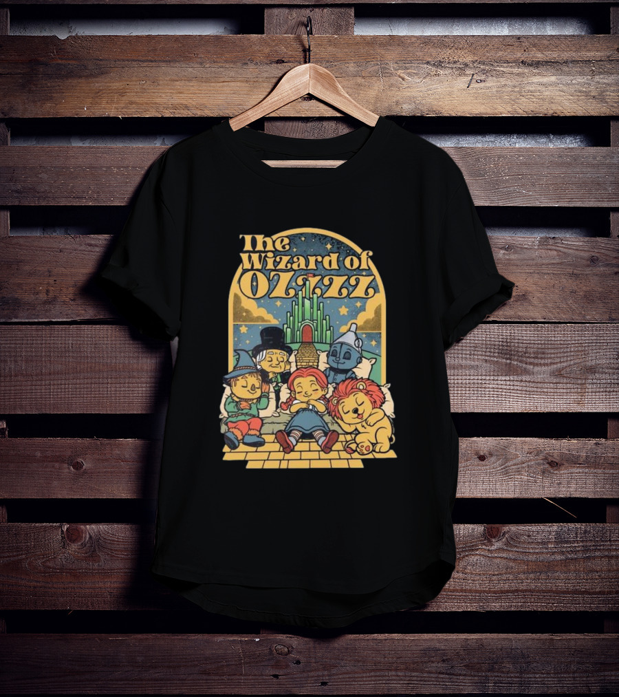 The Wizard Of Ozzzz All Characters Sleeping By Emerald City T-Shirt