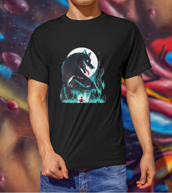 The Wolf Tale Moonlit Forest Encounter T-Shirt
