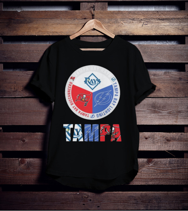 Tampa Bay Rays X Tampa Bay Lightning X Tampa Bay Buccaneers T-Shirt