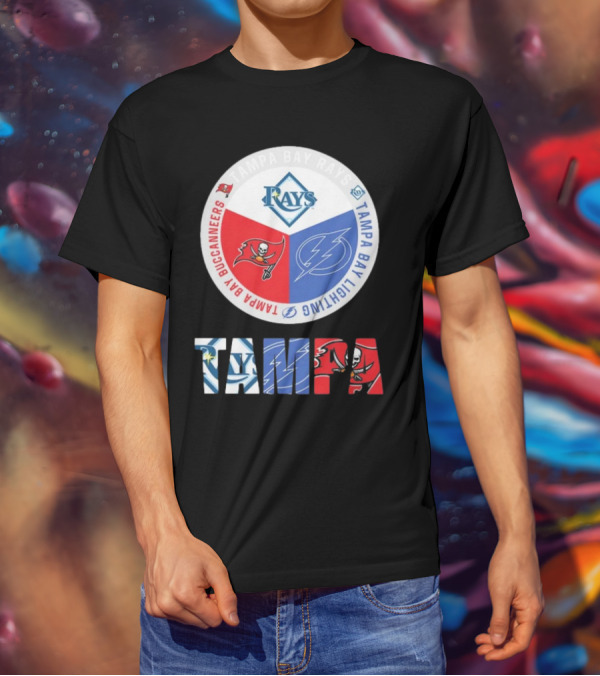 Tampa Bay Rays X Tampa Bay Lightning X Tampa Bay Buccaneers T-Shirt