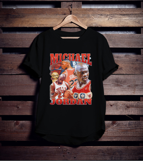 Michael Jordan Bulls 23 Vintage NBA Champion T-Shirt