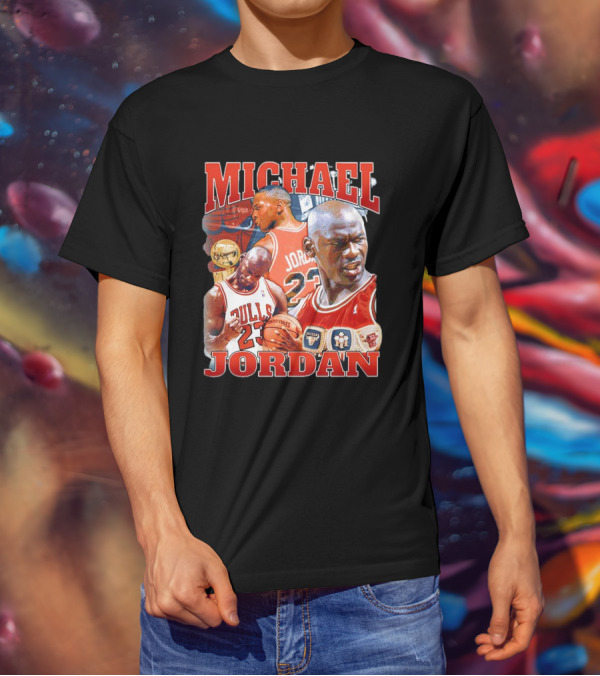 Michael Jordan Bulls 23 Vintage NBA Champion T-Shirt