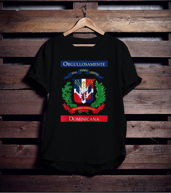 Orgullosamente Dominicana Dios Patria Libertad República Dominicana Flag T-Shirt