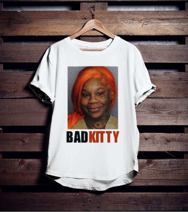 Sukihana Bad Kitty Orange Hair Mugshot T-Shirt