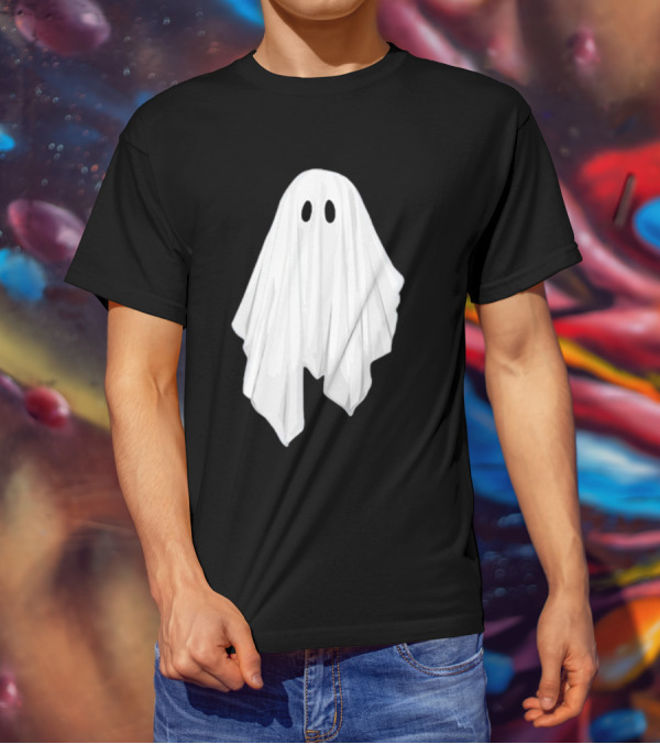 Adam Berry Glow-In-The-Dark Ghost White Sheet Specter T-Shirt