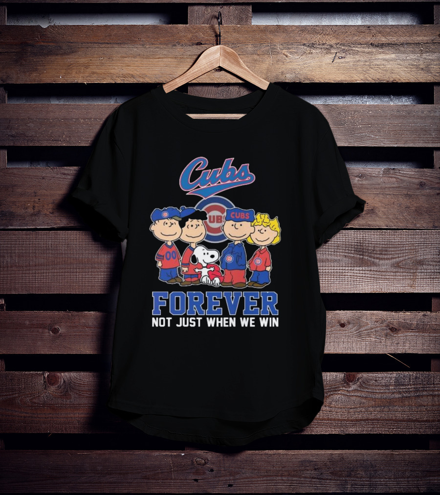 Cubs Snoopy And Friends Forever Not Just When We Win T-Shirt