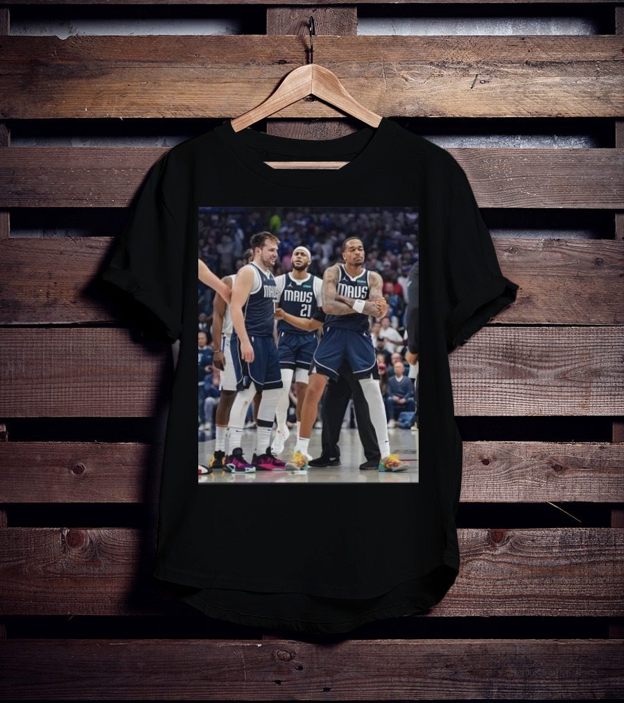 Daniel Gafford Luka Doncic PJ Washington Mavs I’m Standing On Business T-Shirt