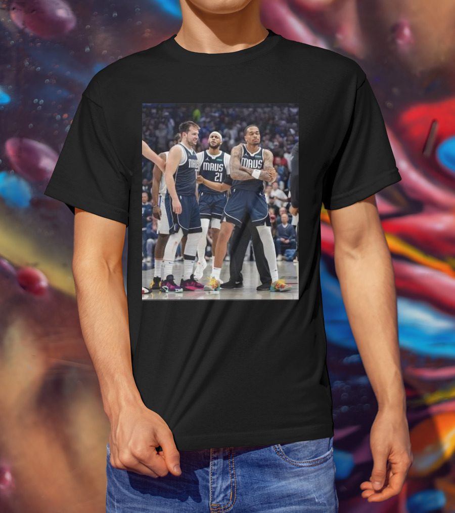 Daniel Gafford Luka Doncic PJ Washington Mavs I’m Standing On Business T-Shirt