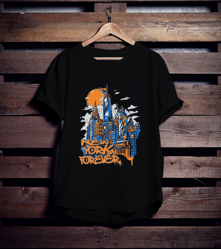 New York Knicks New York Forever Skyline T-Shirt