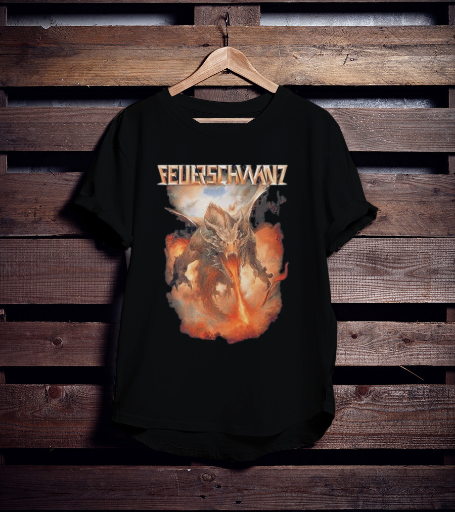 Feuerschwanz Drache Fire-Breathing Dragon Fantasy T-Shirt