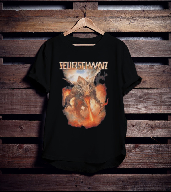 Feuerschwanz Drache Fire-Breathing Dragon Fantasy T-Shirt
