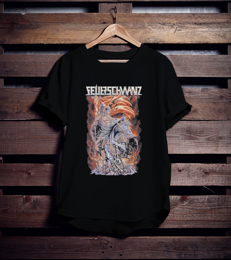 Feuerschwanz Warriors Rohirrim Knight On Horseback With Flag T-Shirt