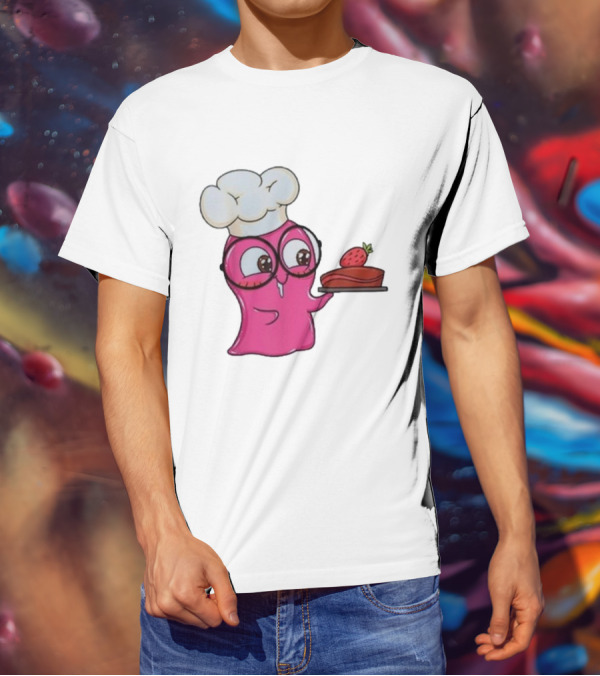 Slime Sam Chef With Cake And Strawberry T-Shirt