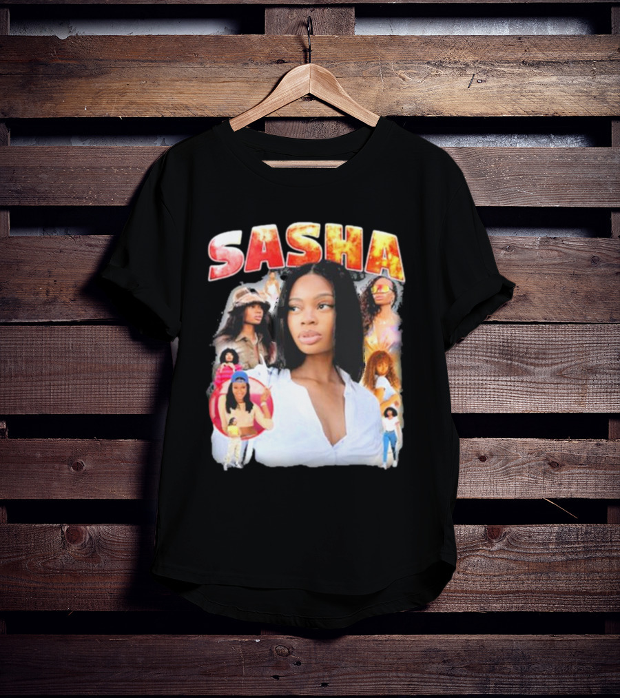 Sasha Iconic Collage Featuring Diverse Fashion Styles T-Shirt