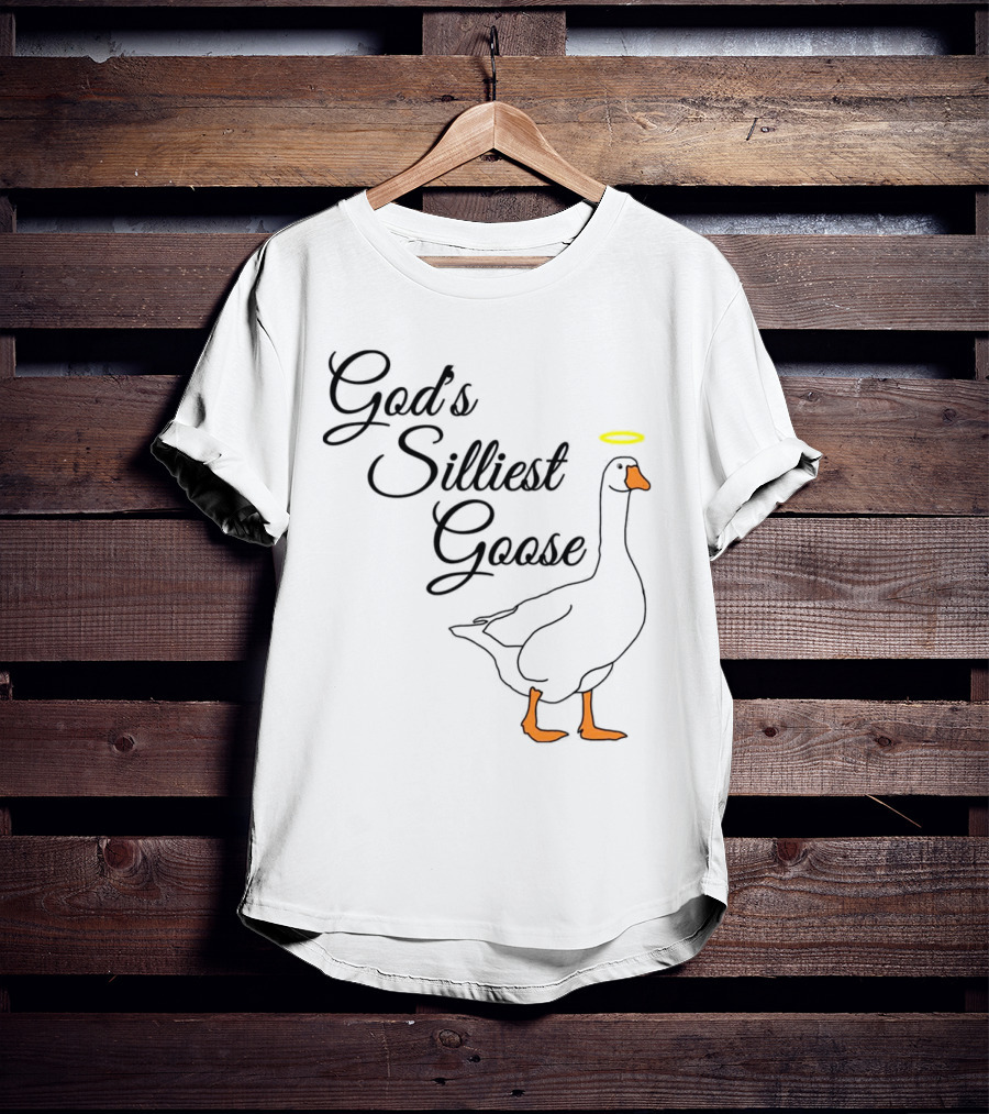 God's Silliest Goose Halo Goose T-Shirt