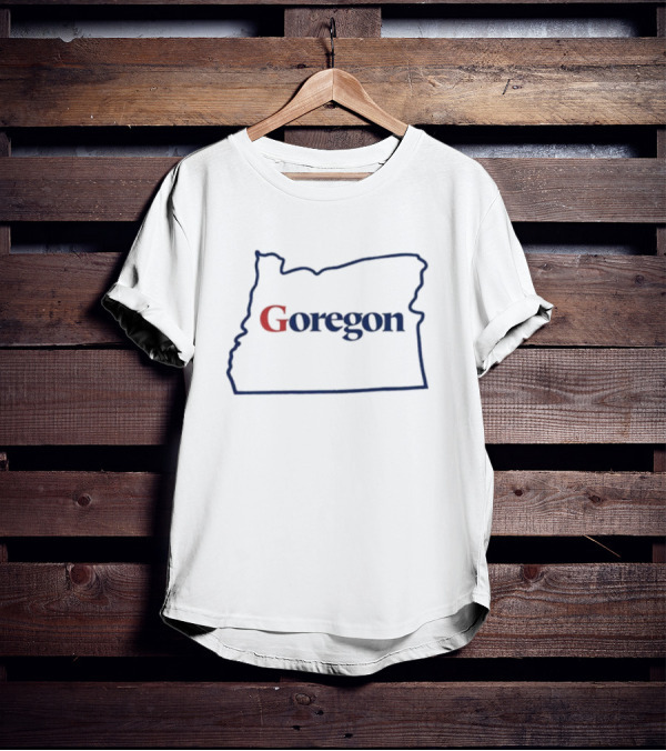 J Miles Coleman Goregon Outline Map T-Shirt