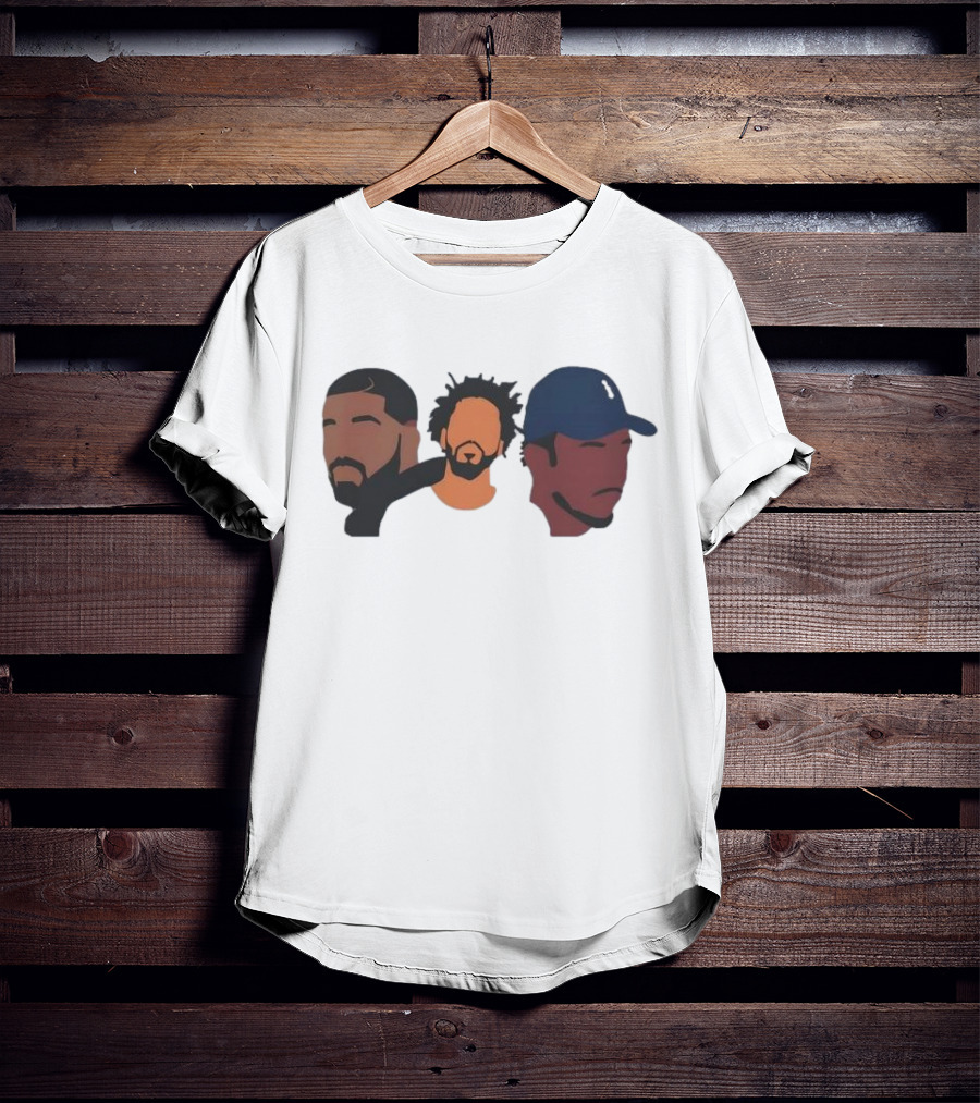 Drake J Cole Kendrick Lamar Retro Rapper Star T-Shirt