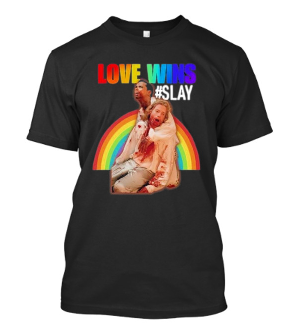 Cerpen Vampire Season 2 Love Wins #Slay Rainbow T-Shirt
