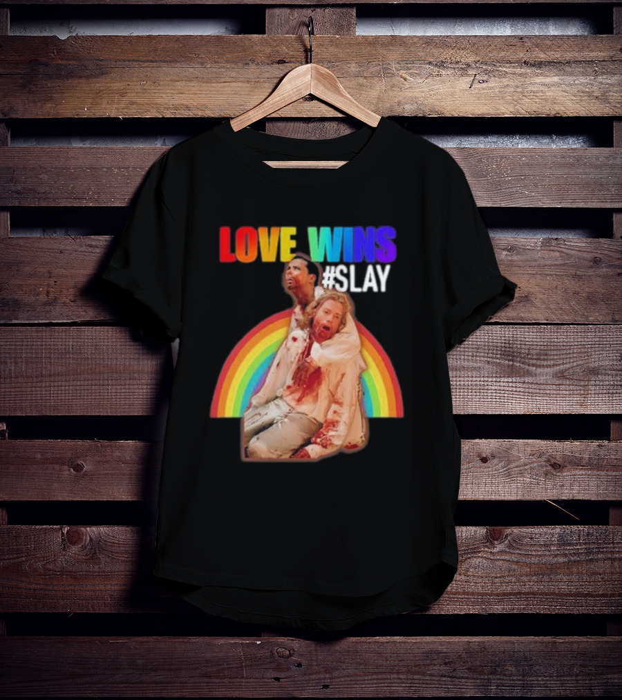 Cerpen Vampire Season 2 Love Wins #Slay Rainbow T-Shirt