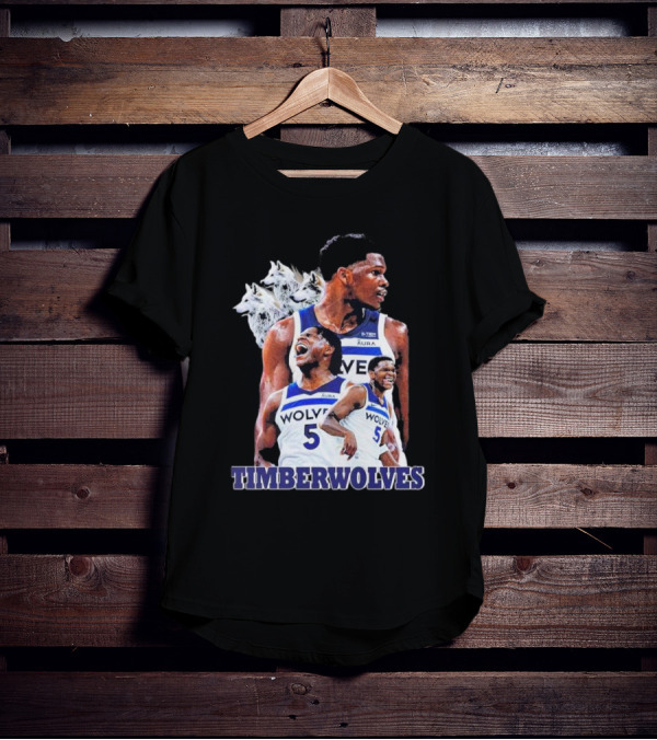 Minnesota Timberwolves Anthony Edwards Basketball Stars Wolves T-Shirt