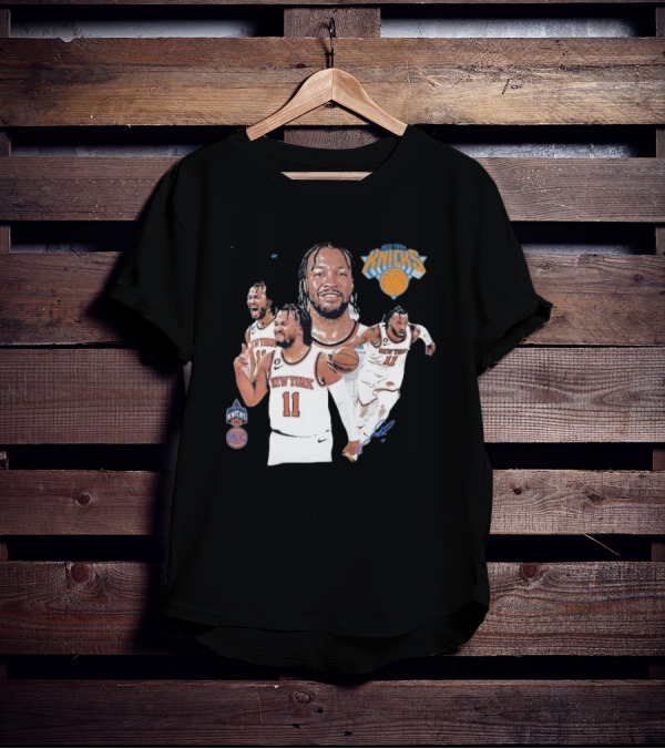 New York Knicks Jalen Brunson 11 Signature Basketball Action Moments T-Shirt