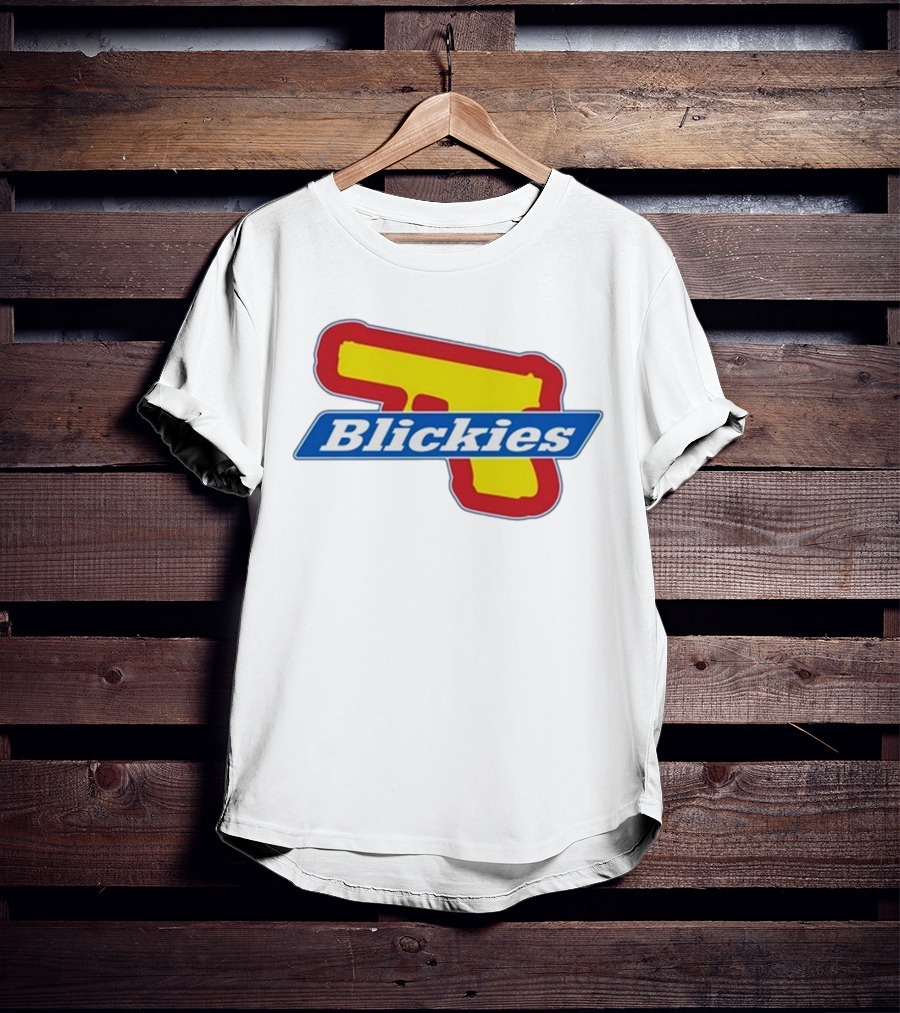 Blickies Gun Icon Logo 10Cellphones T-Shirt