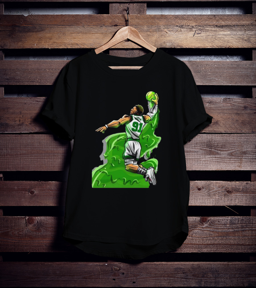 Blake Griffin Boston Celtics Number 91 Dunking Basketball T-Shirt