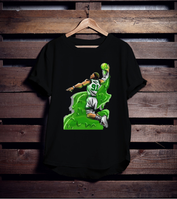 Blake Griffin Boston Celtics Number 91 Dunking Basketball T-Shirt
