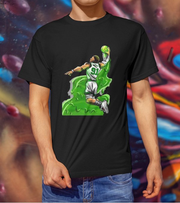 Blake Griffin Boston Celtics Number 91 Dunking Basketball T-Shirt