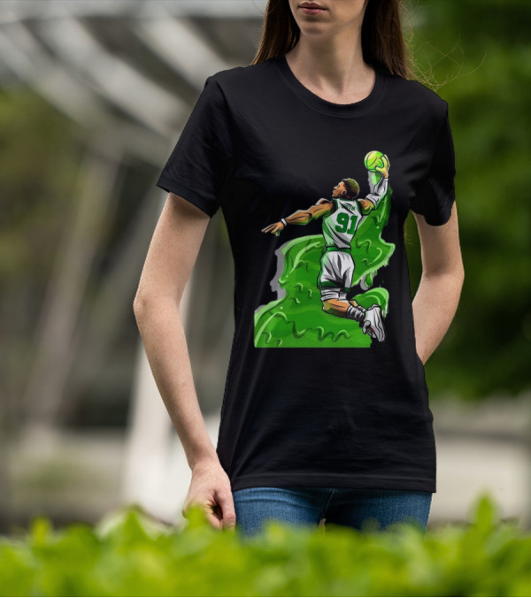 Blake Griffin Boston Celtics Number 91 Dunking Basketball T-Shirt