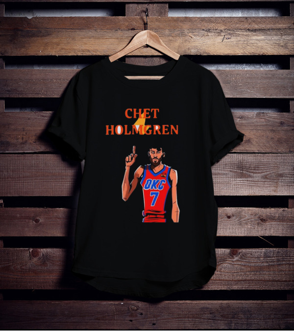 Chet Holmgren OKC Thunder Number 7 NBA Player T-Shirt