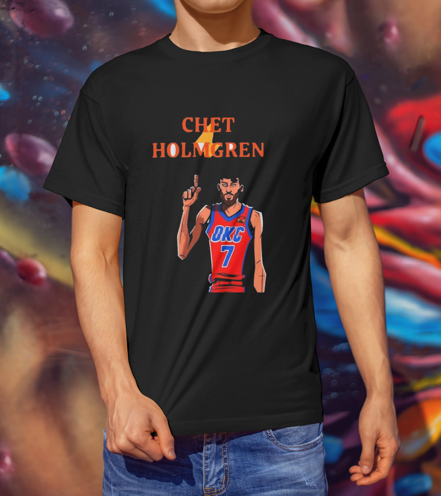 Chet Holmgren OKC Thunder Number 7 NBA Player T-Shirt