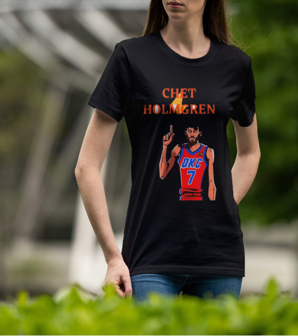 Chet Holmgren OKC Thunder Number 7 NBA Player T-Shirt