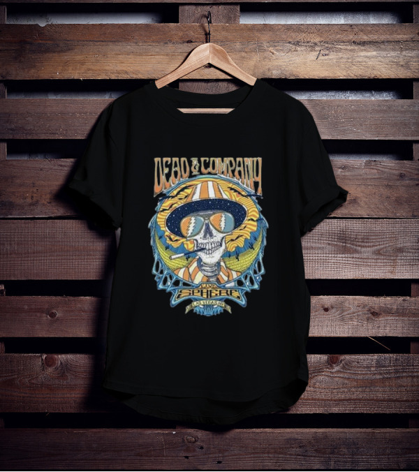 Dead And Company Live Sphere Las Vegas Sun Hat Skull T-Shirt