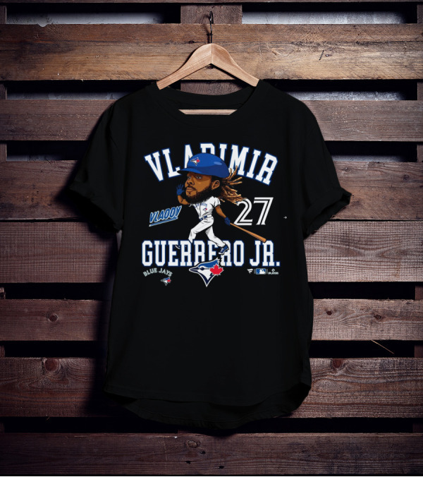 VLADIMIR GUERRERO JR. VLADDY 27 TORONTO BLUE JAYS CARICATURE BLUE JAYS T-Shirt