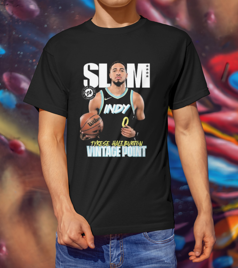 SLAM All-Star Vintage Point Tyrese Haliburton Indy Vol 4 T-Shirt
