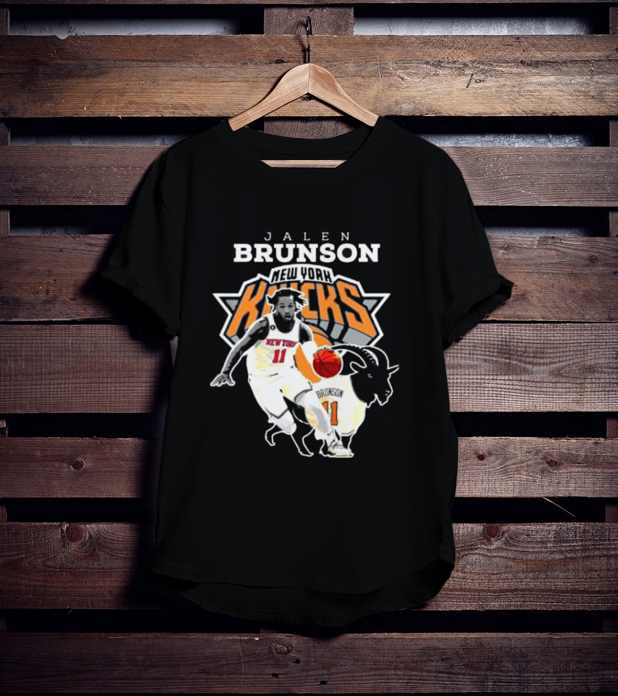 Jalen Brunson New York Knicks Goat Player T-Shirt