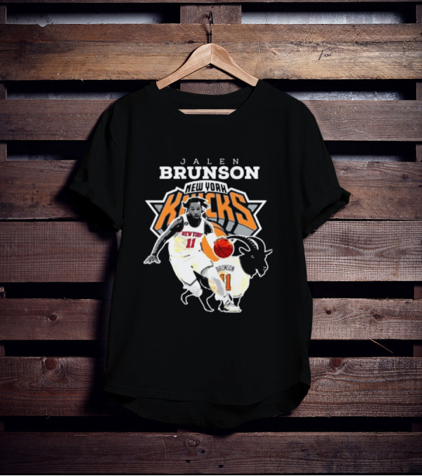 Jalen Brunson New York Knicks Goat Player T-Shirt