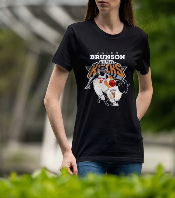 Jalen Brunson New York Knicks Goat Player T-Shirt