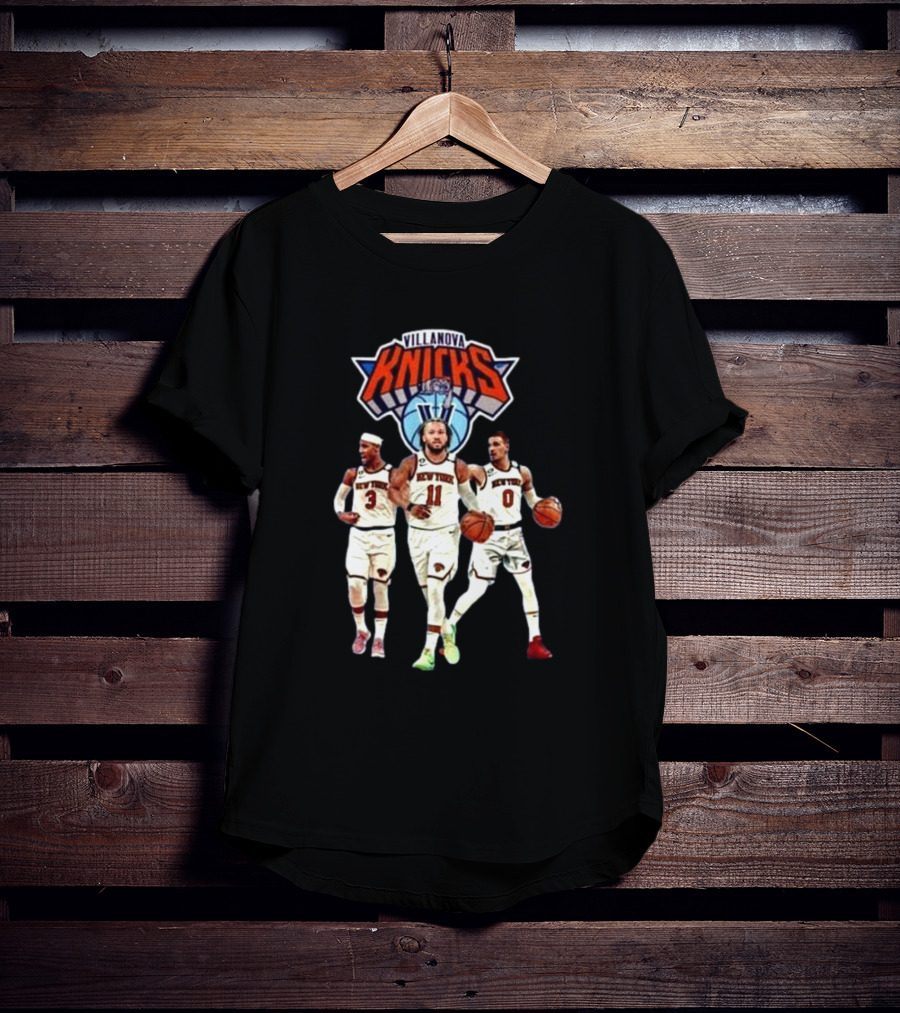 Villanova Knicks Josh Hart Jalen Brunson Donte DiVincenzo T-Shirt
