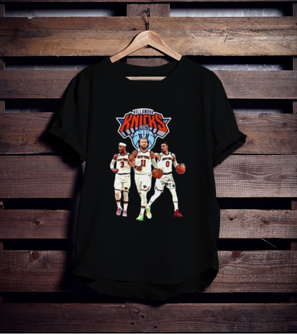 Villanova Knicks Josh Hart Jalen Brunson Donte DiVincenzo T-Shirt